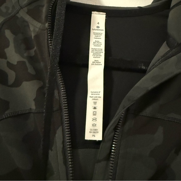 Lululemon Hooded Define Jacket *Nulu Incognito Camo Multi Gator Green - Picture 4 of 8